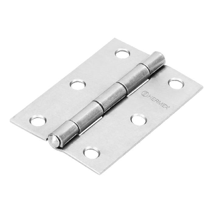 43189.jpg Bisagra rectangular 3' acero pulido, Hermex 43189 - Image 1