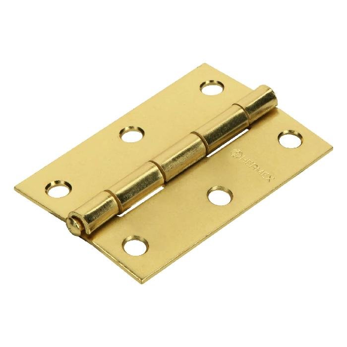 43196.jpg Bisagra rectangular 3' acero latonado, Hermex 43196 - Image 1