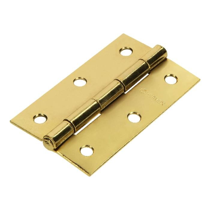 43197.jpg Bisagra rectangular 3-1/2' acero latonado, Hermex 43197 - Image 1