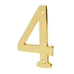 Número 4 de latón sólido 4', Hermex 43682