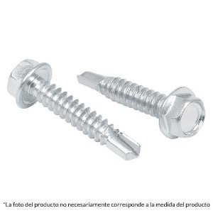 Bolsa con 50 pijas 1-1/2' cabeza hexagonal, punta de broca 44403