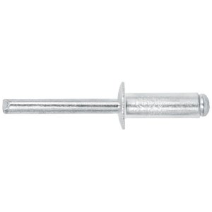 Bolsa con 50 remaches de 1/4' x 1/2' de aluminio, ala 1/2' 44534