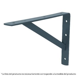 Ménsula de acero reforzada gris 13 x 20', Fiero 44675