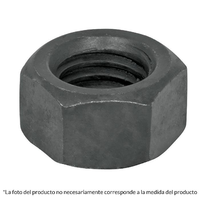 44697.jpg Bolsa con 100 tuercas 3/8' hexagonales pavonadas, grado 5 - Image 1