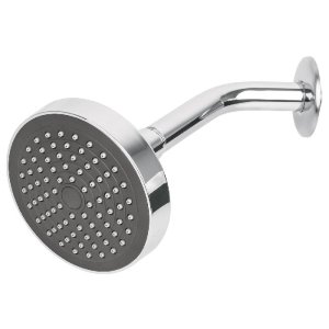 Regadera redonda 4-1/4' brazo y chapetón de acero, Basic 45067