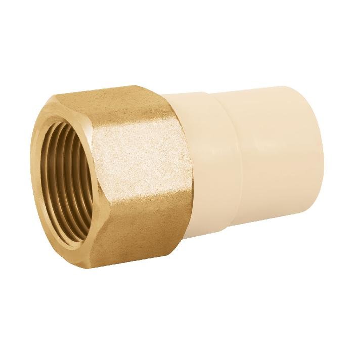45109.jpg Adaptador hembra de CPVC 1' con inserto de latón, FOSET - Image 1