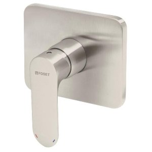 Monomando satín para regadera sin desviador, Foset 45200