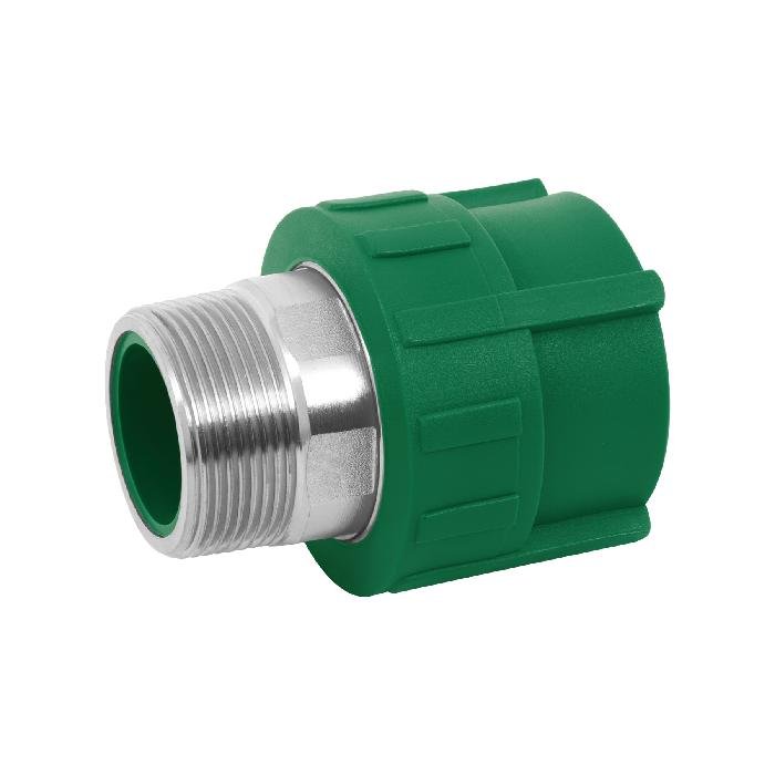 45451.jpg Adaptador PPR 1-1/2' macho con inserto metálico, Foset 45451 - Image 1