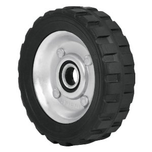 Rueda de hule sólido 5' para diablo, un balero, Pretul 45478