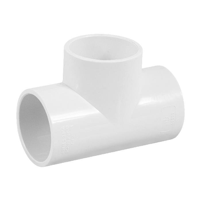 45533.jpg Tee sencilla de PVC 1-1/2', Foset 45533 - Image 1