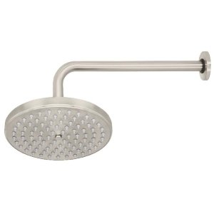 Regadera satín 8' plato redondo, con brazo, Foset Element 45577