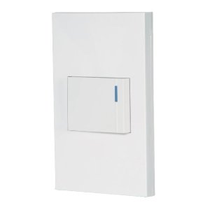 Placa armada 1 interruptor, 1.5 módulos, Española, blanco 45592