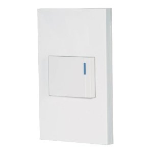 Placa armada 1 interruptor de 3vías, 1.5mód, Española,blanco 45600