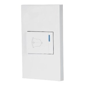 Placa armada 1 interruptor de timbre,1.5mod, Española,blanco 45604