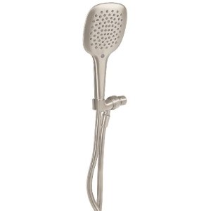 Regadera satín de teléfono con soporte, Foset Riviera 45786