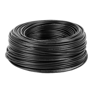 Rollo de 100 m de cable THHW-LS 12 AWG negro, Volteck 46052