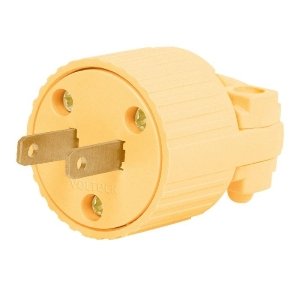 Clavija industrial plástica polarizada, Volteck 46204