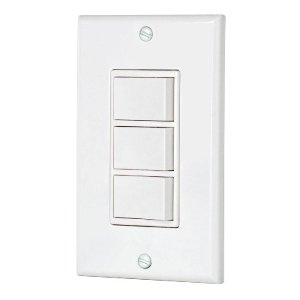 Placa armada con 3 interruptores sencillos, línea Classic 46339