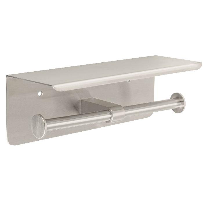 46357.jpg Portarrollo doble en satín con soporte para celular, Riviera 46357 - Image 1