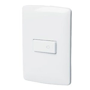 Placa armada con timbre, blanco, línea Italiana., Volteck 46465