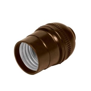 Portalámpara de baquelita, sencillo, Volteck 46500