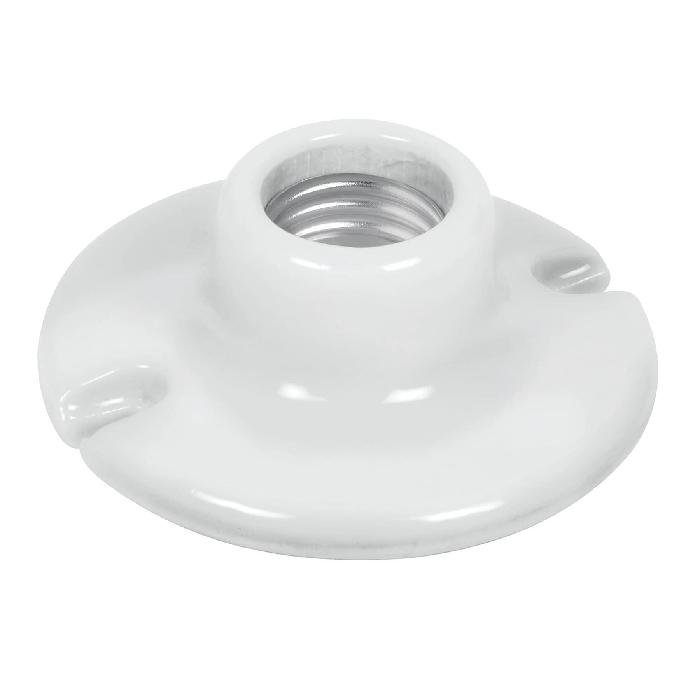 46523.jpg Portalámpara de porcelana, 3-1/2', redonda, Volteck 46523 - Image 1