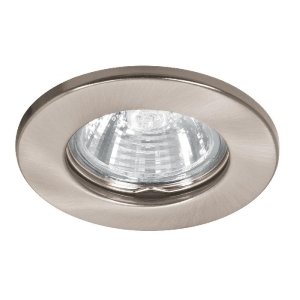Luminario redondo satín spot fijo, lámpara no incluida 46614