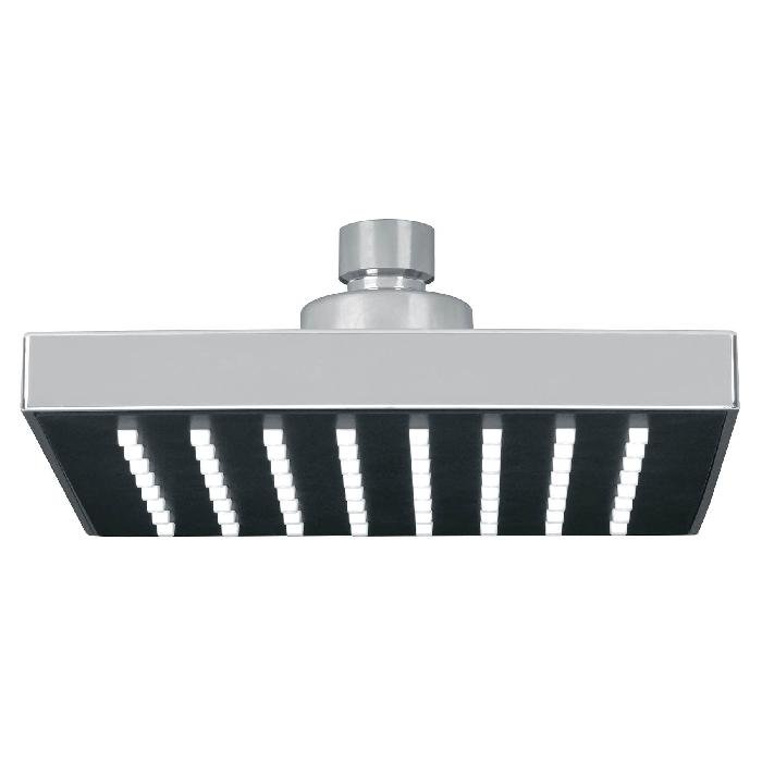 46735.jpg Regadera cuadrada ABS 6' acabado cromo sin brazo, Foset 46735 - Image 1