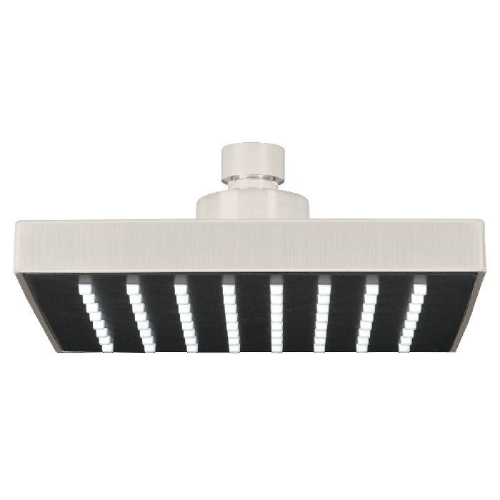 46741.jpg Regadera cuadrada ABS 6' acabado satín sin brazo, Foset 46741 - Image 1