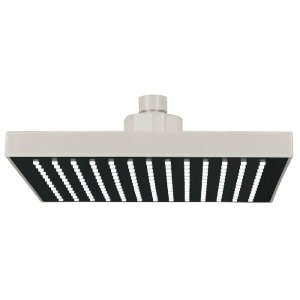 Regadera cuadrada ABS 8' acabado satín sin brazo, Foset 46743