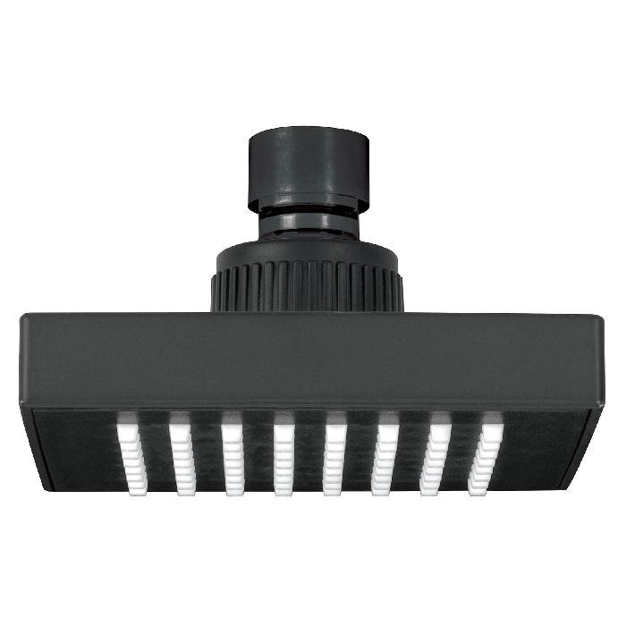 46745.jpg Regadera cuadrada ABS 4' acabado negro mate sin brazo, Foset 46745 - Image 1