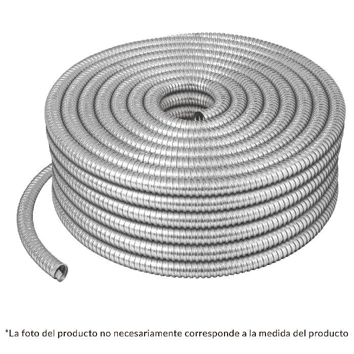 46901.jpg Rollo de 50 m de tubo flexible metálico de 3/4', Volteck 46901 - Image 1