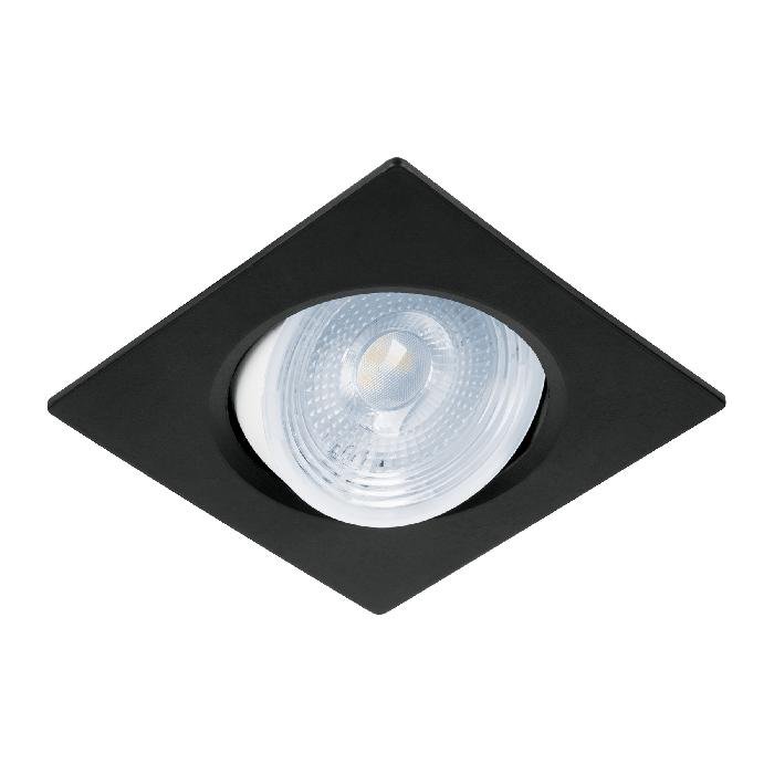 46948.jpg Luminario de LED 5 W empotrar cuadrado negro spot dirigible 46948 - Image 1