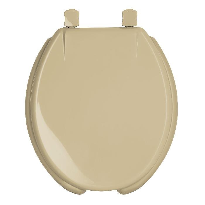 47033.jpg Asiento redondo para WC, abierto, beige, Foset 47033 - Image 1