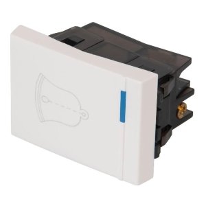 Interruptor para timbre, 1.5 módulos, línea Española, blanco 47053