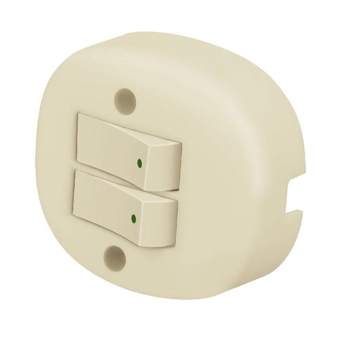 47355.jpg Interruptor de sobreponer dúplex, Volteck 47355 - Image 1