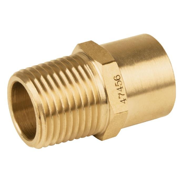 47456.jpg Conector NPT soldable de latón, 1/2' X 3/8', Foset - Image 1