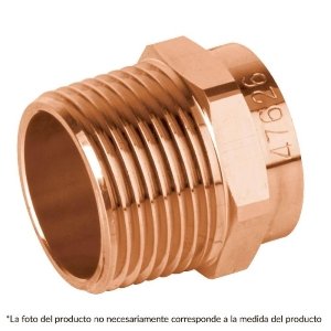 Conector de cobre de rosca exterior 1', Foset Basic 47627