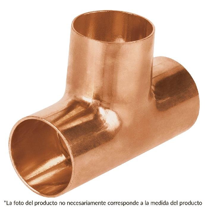 47637.jpg Tee sencilla de cobre 1/2', FOSET BASIC - Image 1