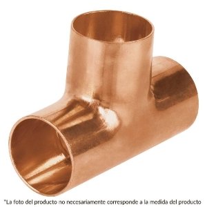 Tee sencilla de cobre 1', FOSET BASIC