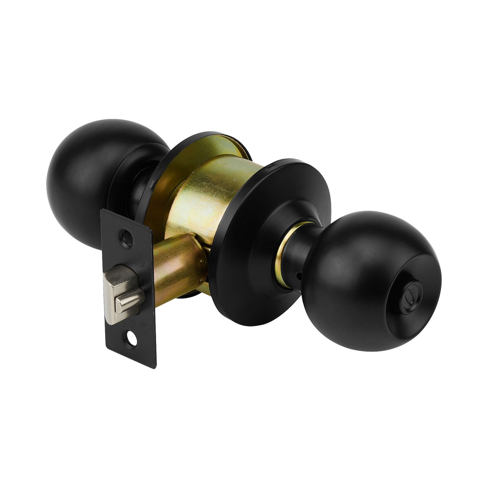 47910.jpg Cerradura pomo, negro, esfera, recámara, Hermex 47910 - Image 1