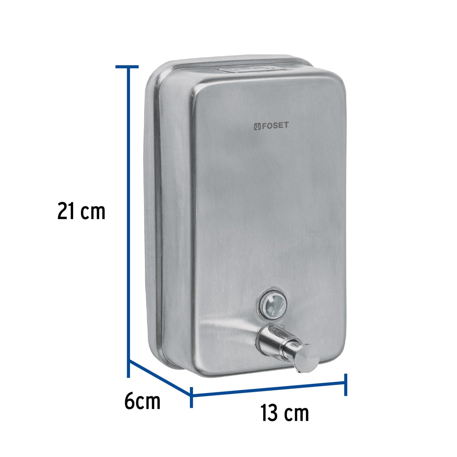 47931.jpg Dosificador de acero inox. para jabón líquido, Foset 47931 - Image 1