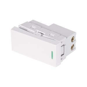 Interruptor de 3 vías blanco de 1 módulo, línea Lisboa 47943