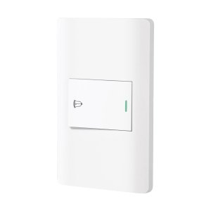 Placa armada blanca 1 interruptor de timbre 1.5 mód, Lisboa 47963