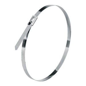 Bolsa con 10 cinchos de 29 cm,acero inoxidable,99 lb,VOLTECK