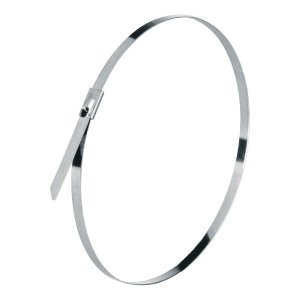 Bolsa con 10 cinchos de 36 cm,acero inoxidable,99 lb,VOLTECK