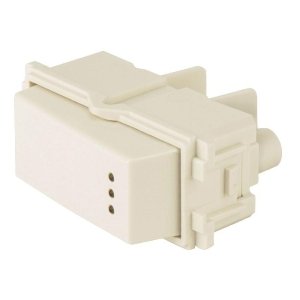 Interruptor de 3 vías con luz piloto, línea Italiana, marfil 48056