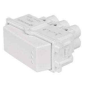 Interruptor sencillo, línea Italiana, color blanco, Volteck 48132