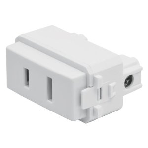 Contacto sencillo, 2polos, sin tierra, línea Italiana,blanco 48135