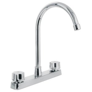 Mezcladora plástica 8' p/fregadero, cuello alto, hex Basic 48193